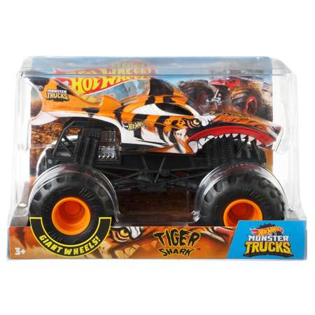 Автомобиль Hot Wheels Monster Tracks Тигровая акула 1:24