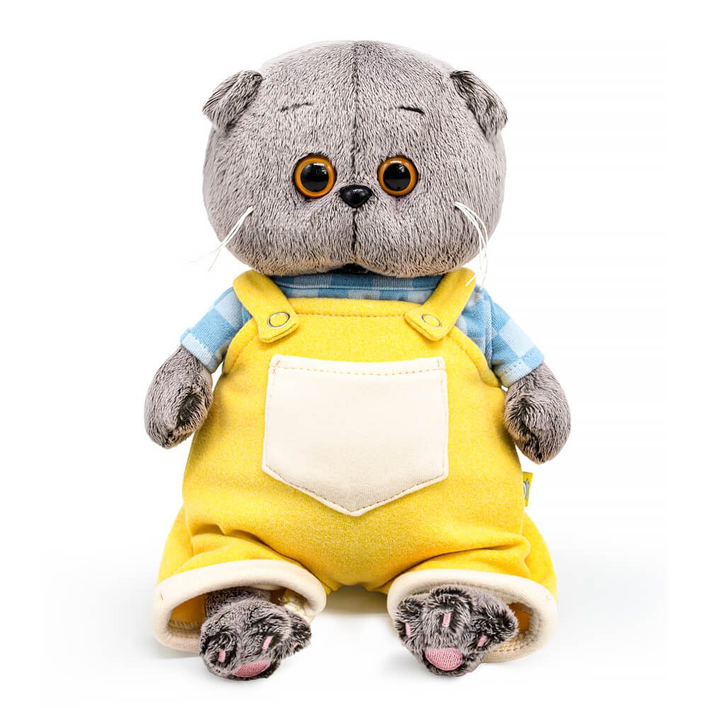 Мягкая игрушка BUDI BASA Басик в комбинезоне на лямках - фото 1