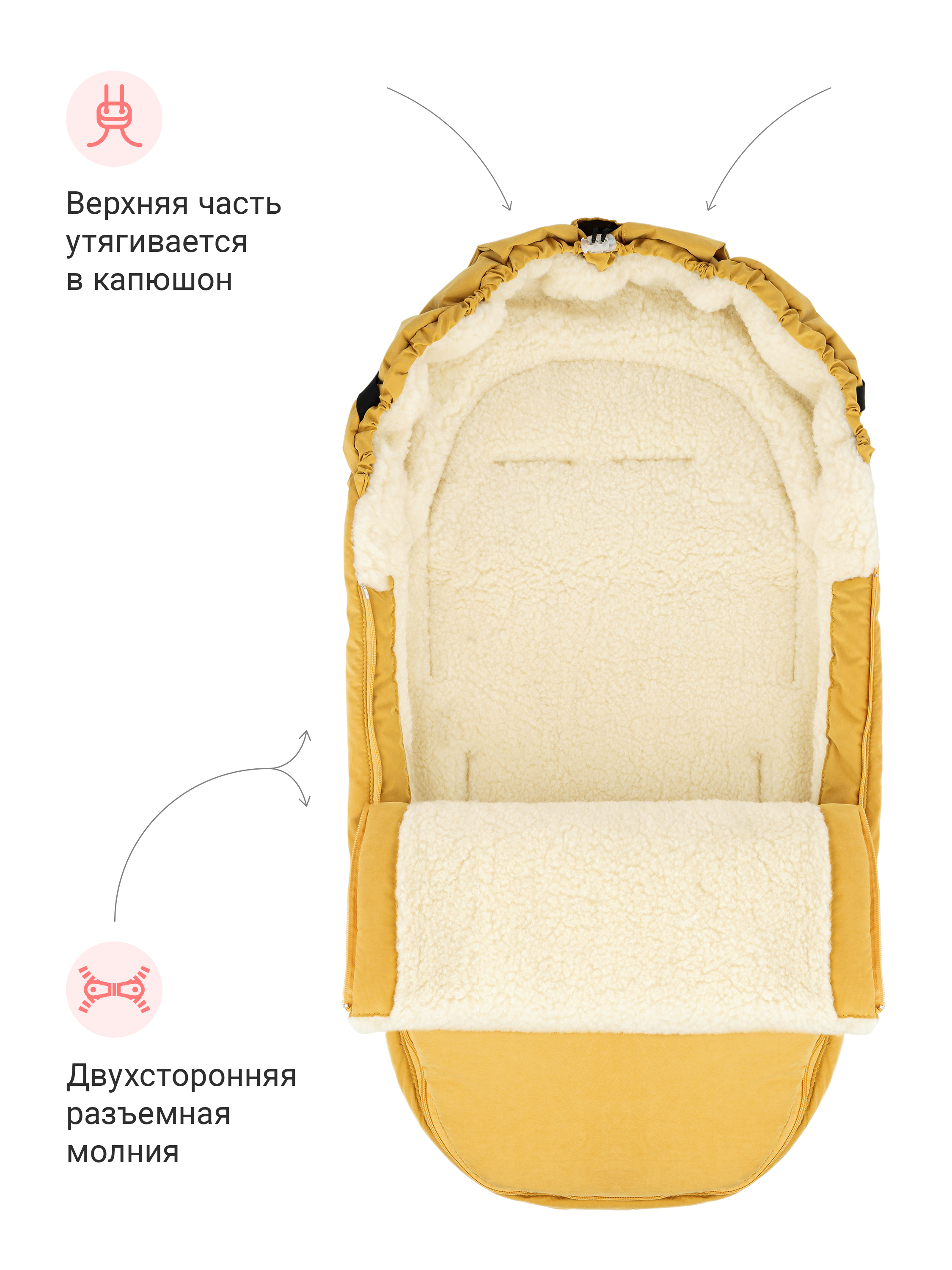 Конверт в коляску на осень Egg Basic - фото 3