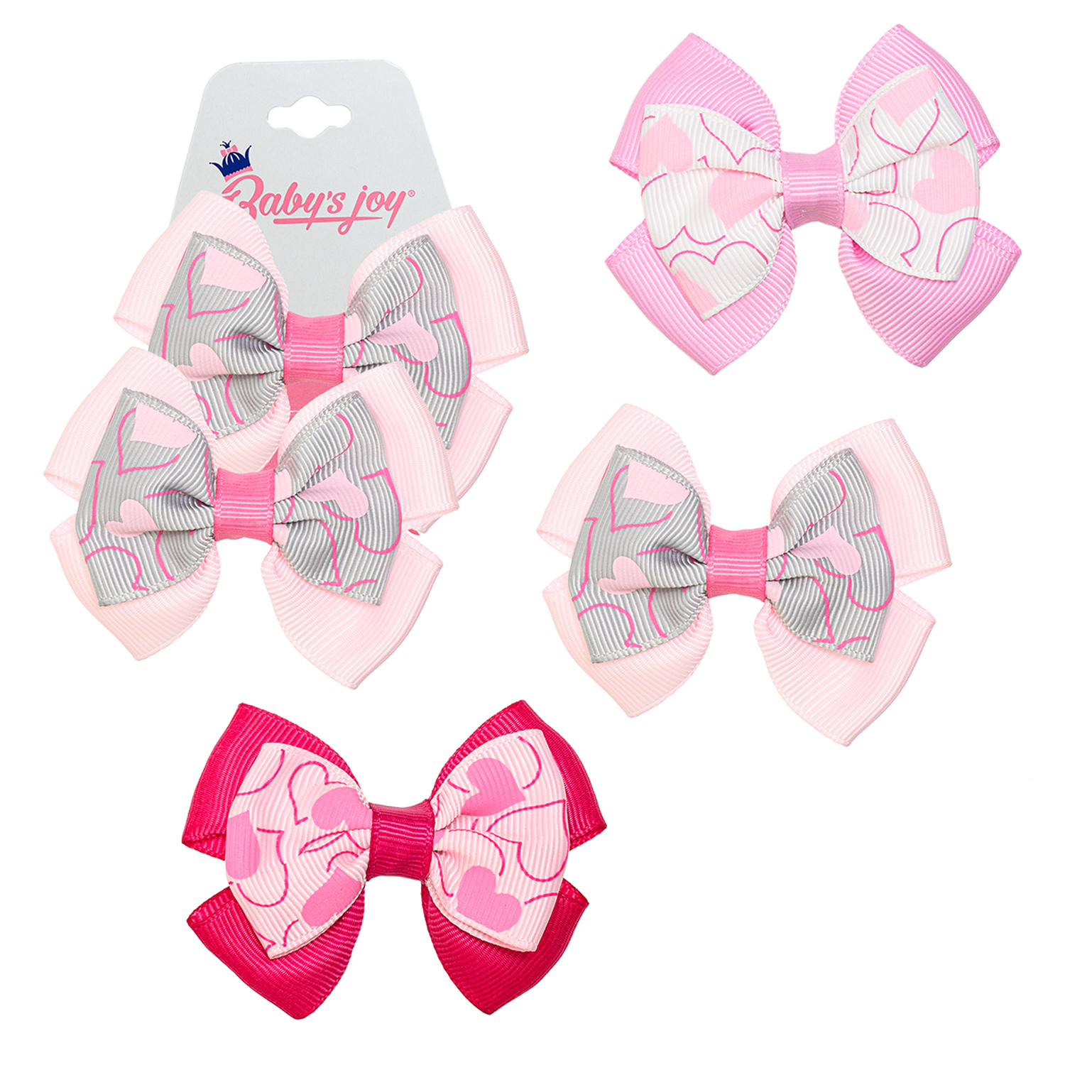 Банты Babys JOY 2шт в ассортименте BN85-2 BN85-2 - фото 1