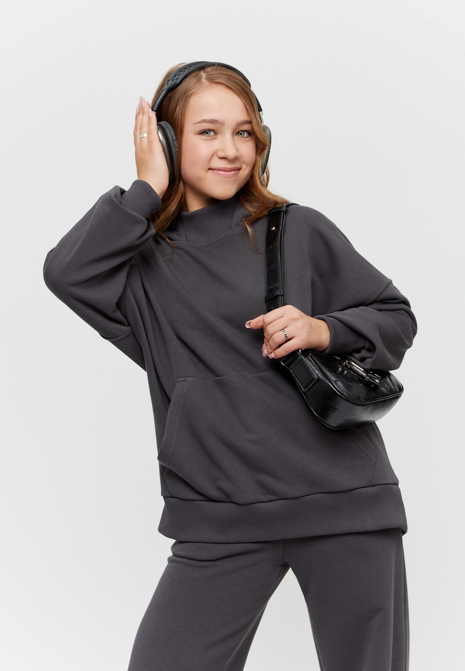 Худи Stylish AMADEO AFJ-4222-серый - фото 9