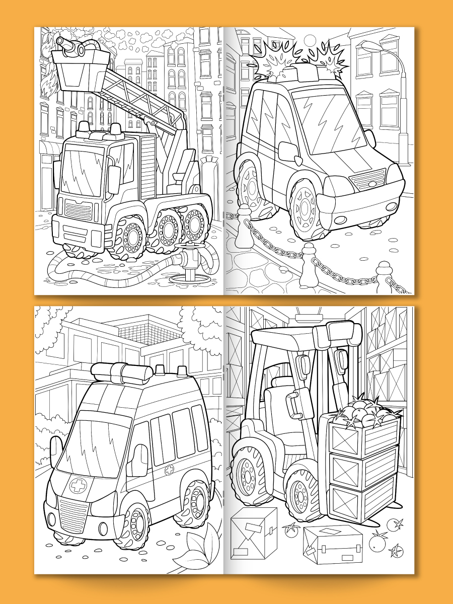 Раскраски Проф-Пресс с машинками. Набор из 4 шт. Гоночные машины Мегатачки Суперкары - фото 12