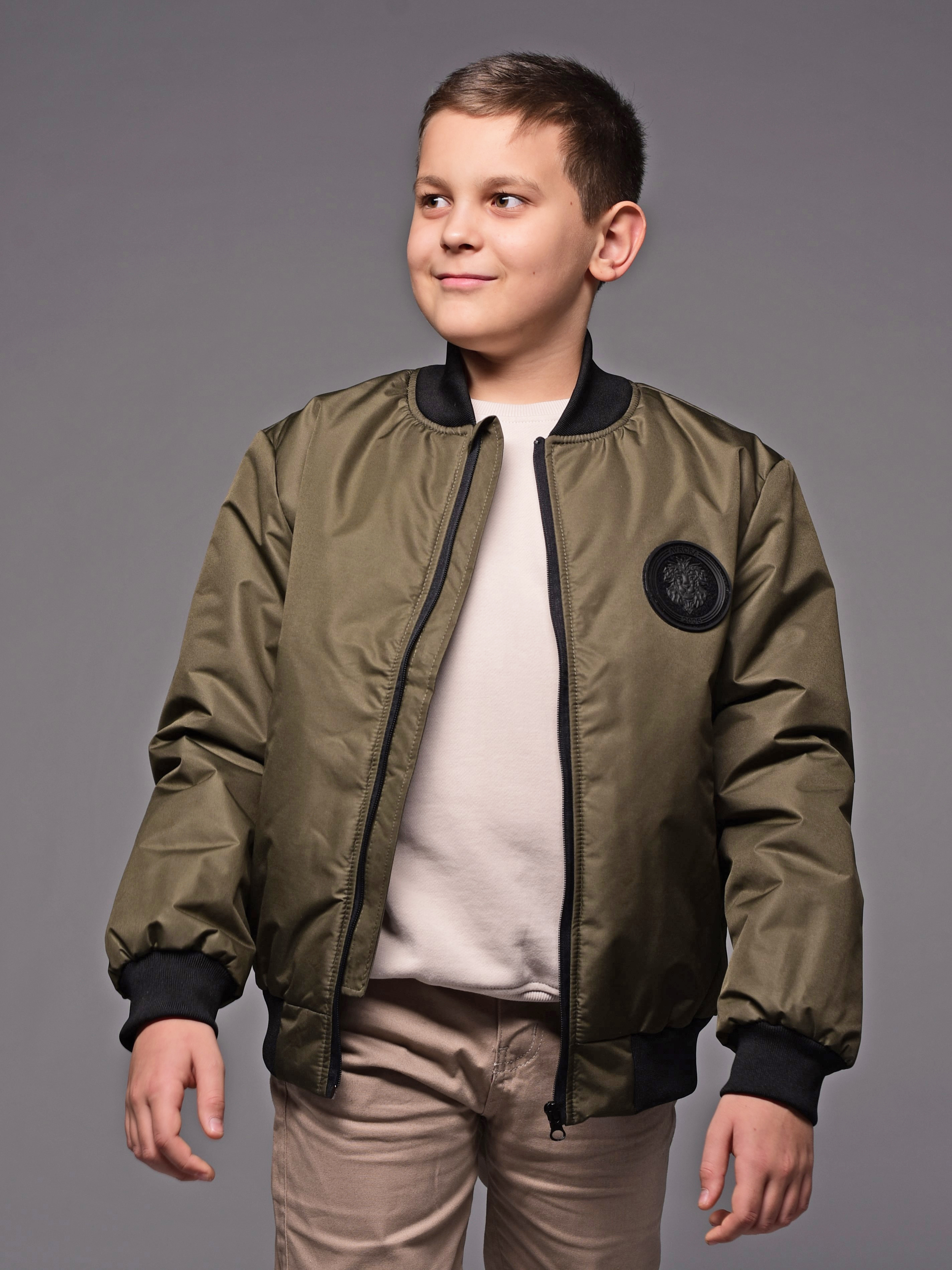 Бомбер Аврора 1039-М/хаки - фото 2