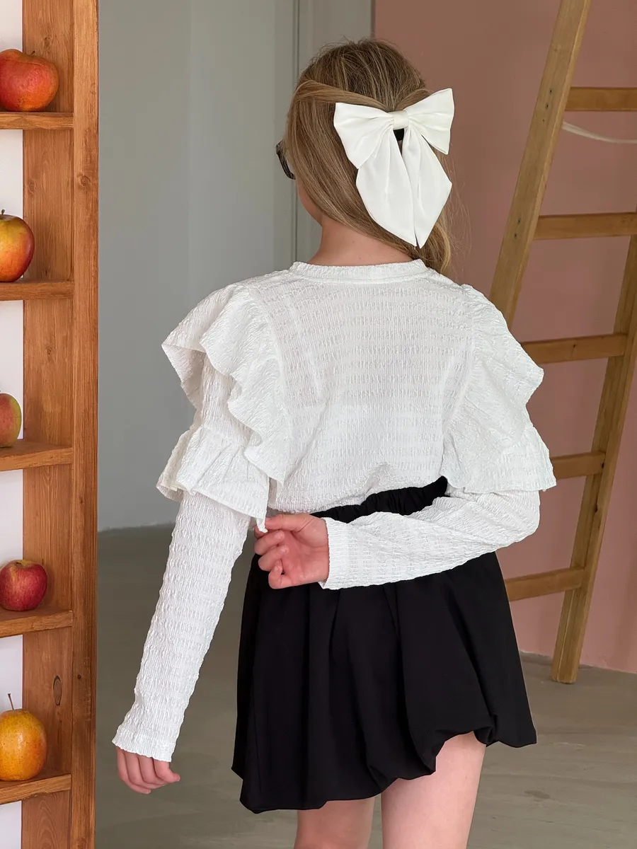 Блузка Locality Kids БЗ02/white - фото 4