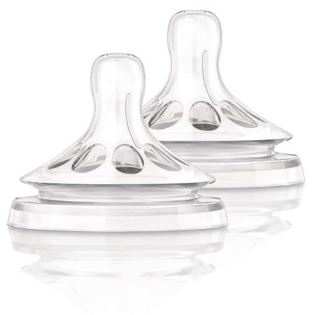 Соска Philips Avent Natural силикон (медленный поток) 2 шт.