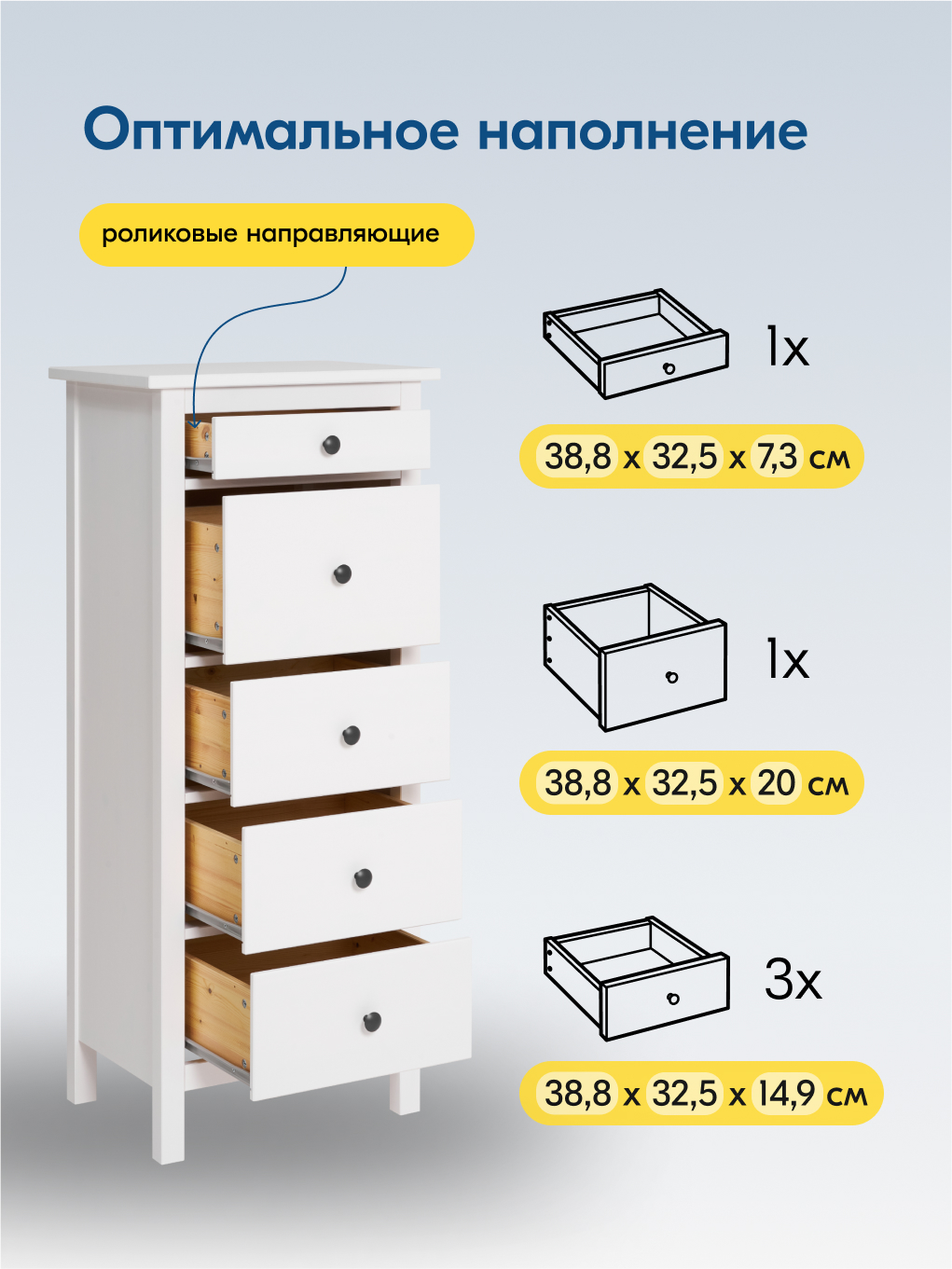 Комод IKEA КЫМОР - фото 7