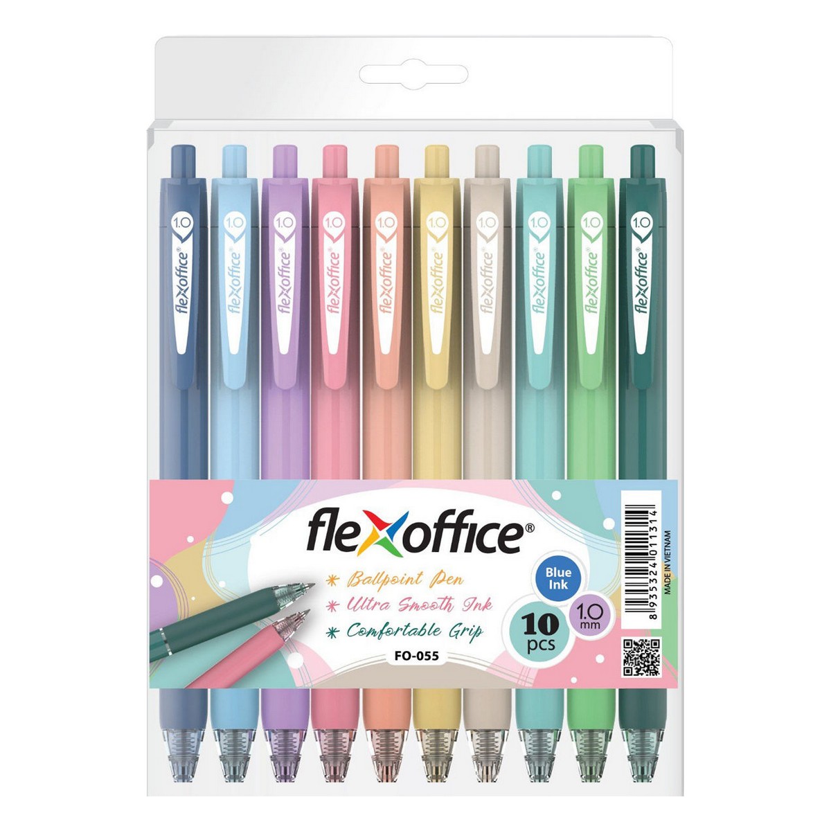 Ручка шариковая Flexoffice 10 шт. - фото 7