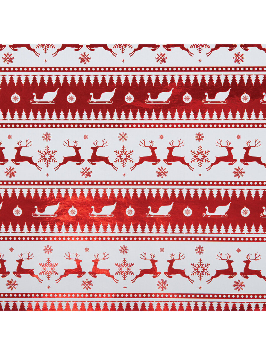 Упаковочная бумага Золотая сказка для новогодних подарков с эффектами 3 шт 70х100 см HoHo Xmas - фото 8