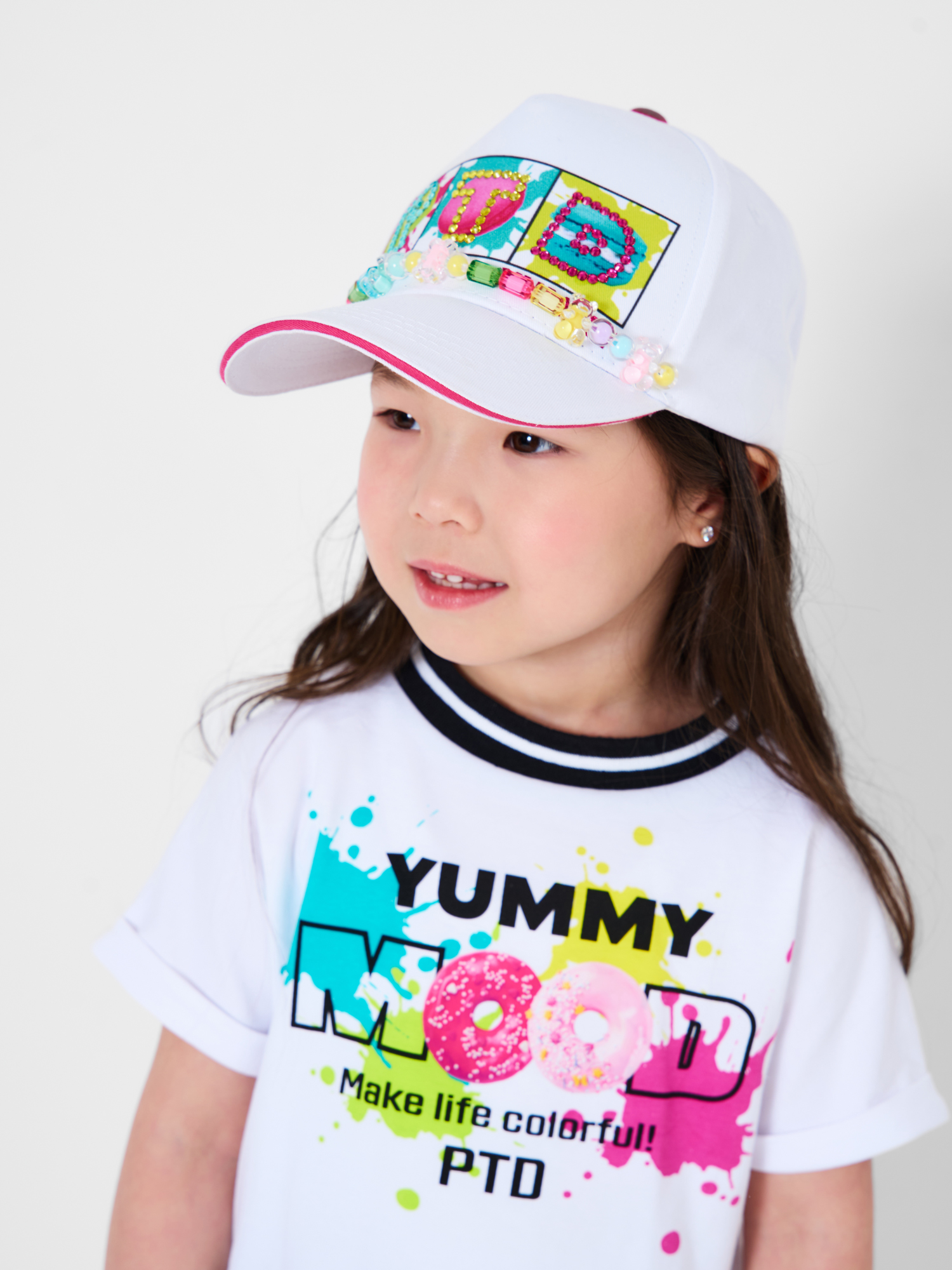 Изображение товара Бейсболка PlayToday 50 Стильная детская кепка с бусинами