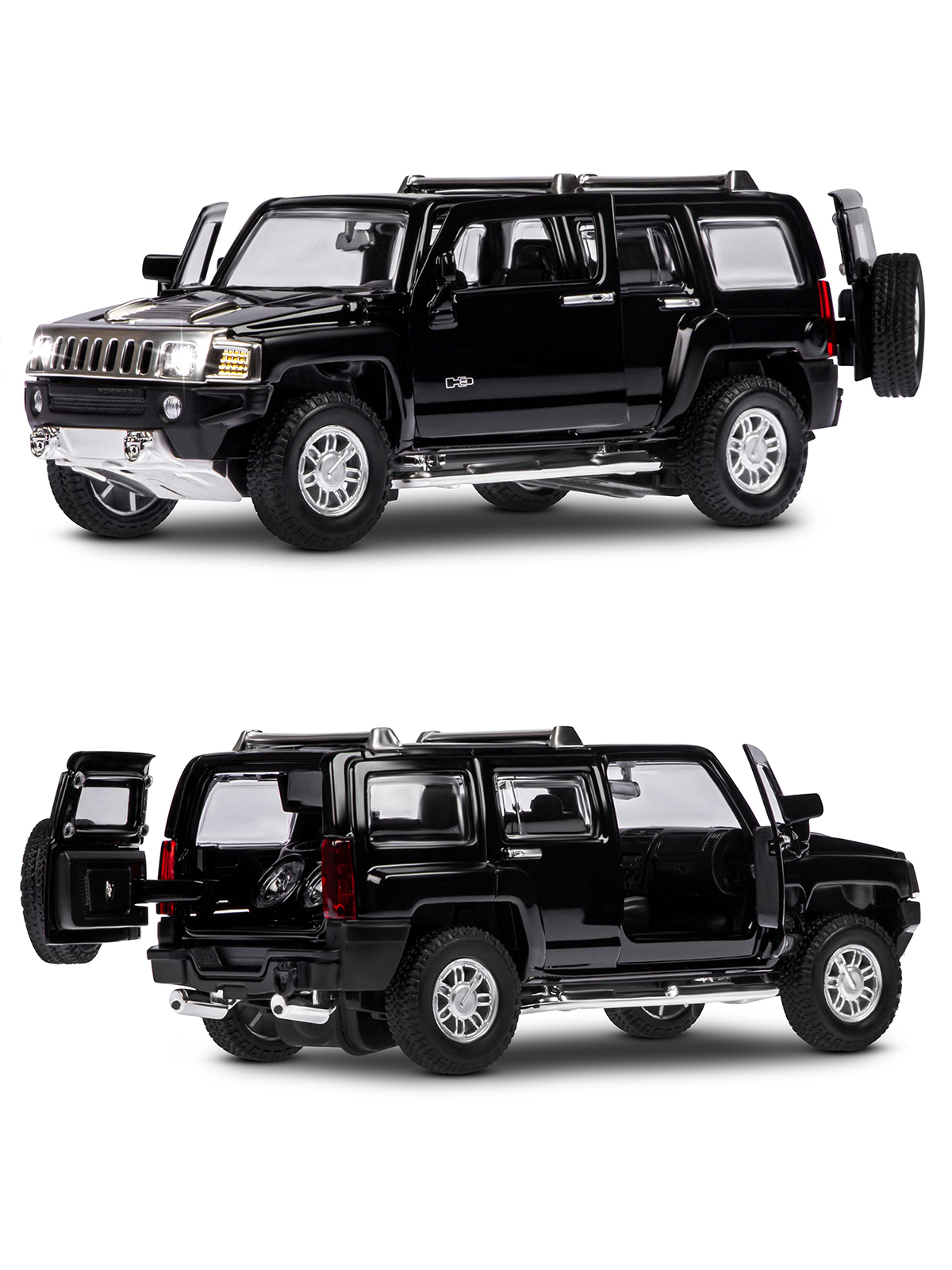 Внедорожник АВТОпанорама Hummer H3 1:32 JB1251156 - фото 8