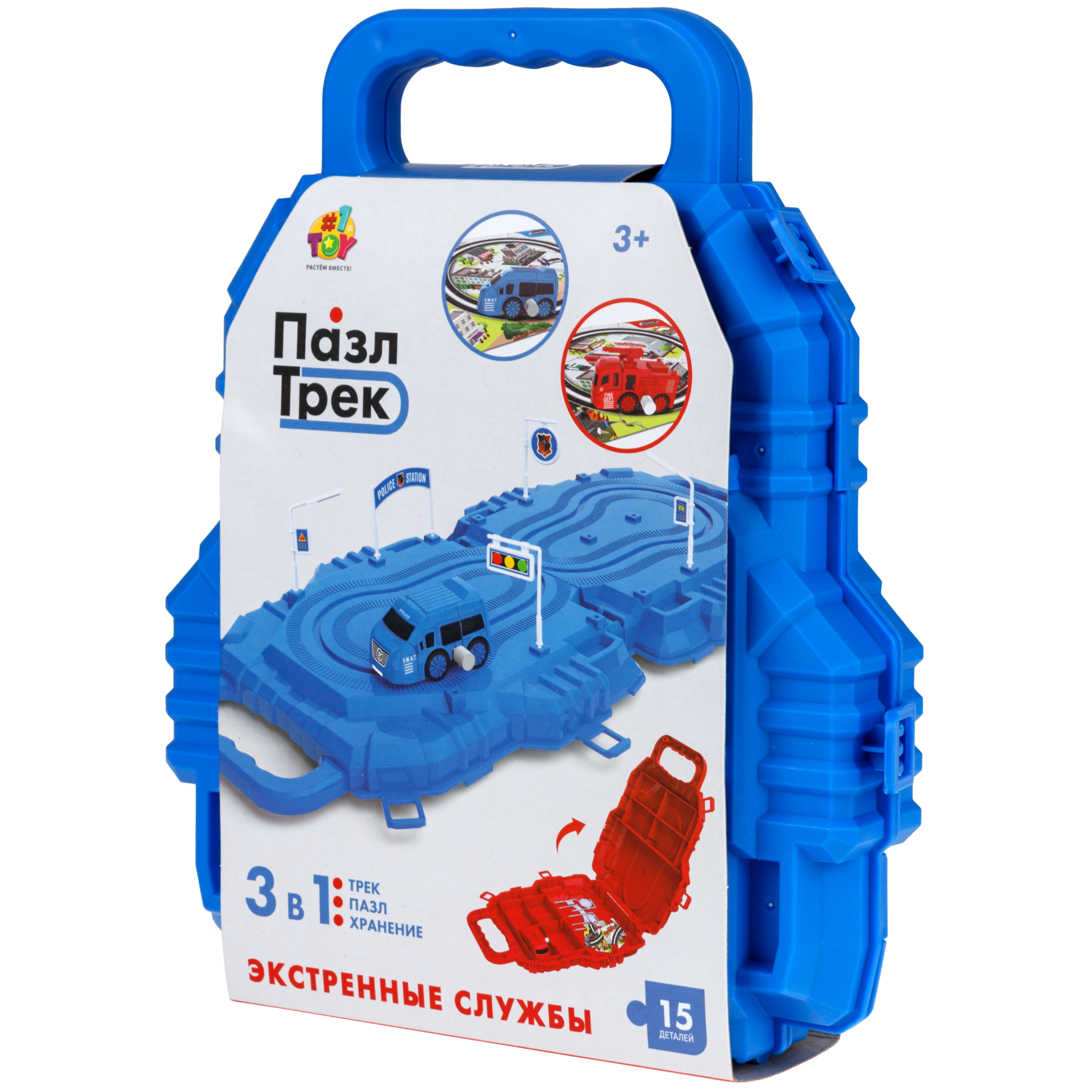 Трек 1TOY Полицейская машина Т26768-1 - фото 9