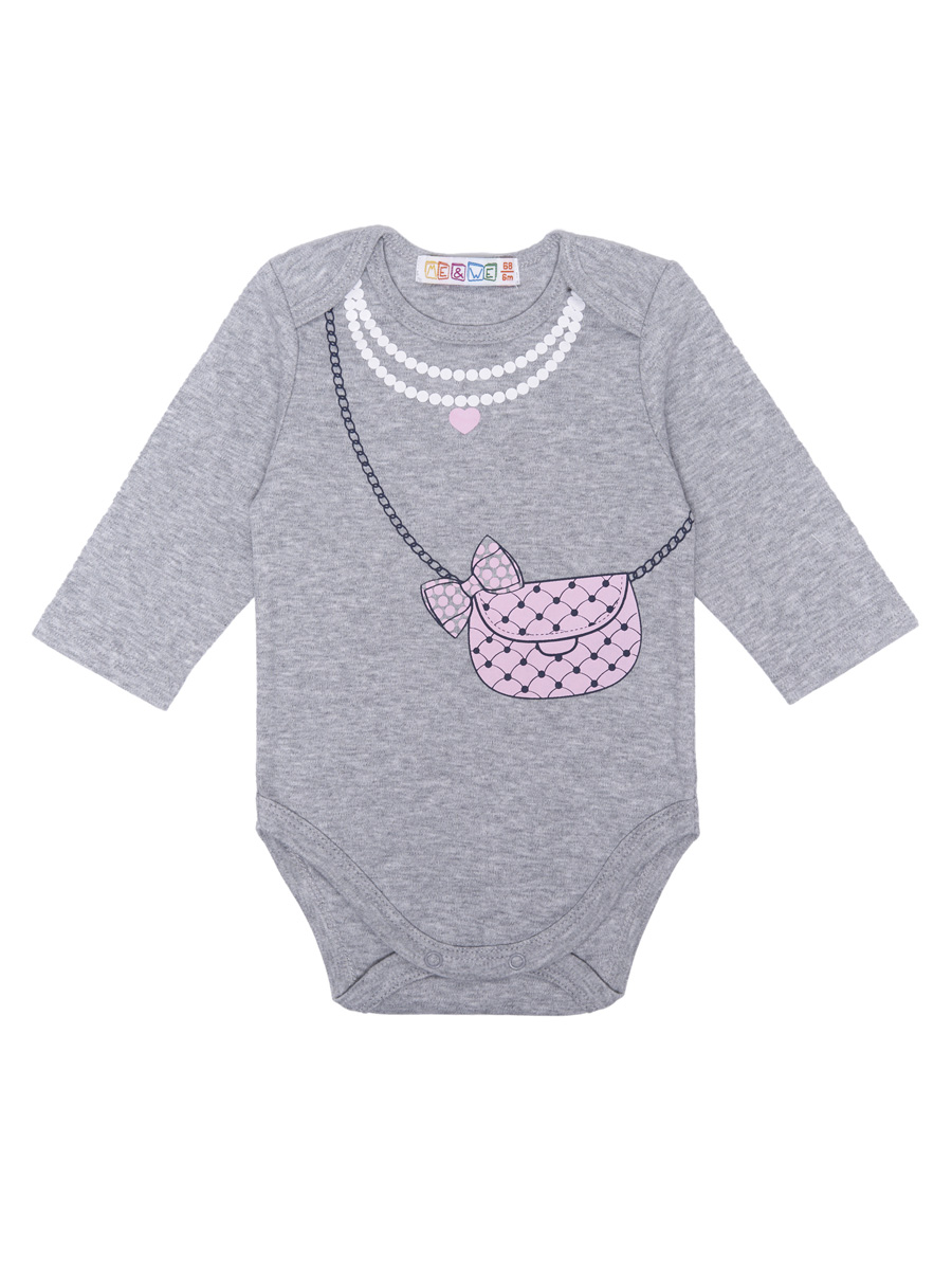 Боди 2 шт ME WE NG223-J721-117_Белый/Серый - фото 3