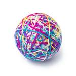 Игрушка для кошек Barbaks Клубок цветастый из разноцветной пряжи 10см