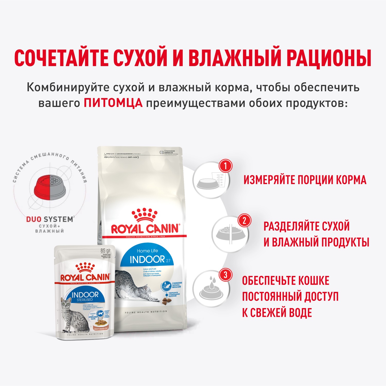 Корм для кошек ROYAL CANIN 85г Indoor Sterilised соус для живущих в помещении - фото 7