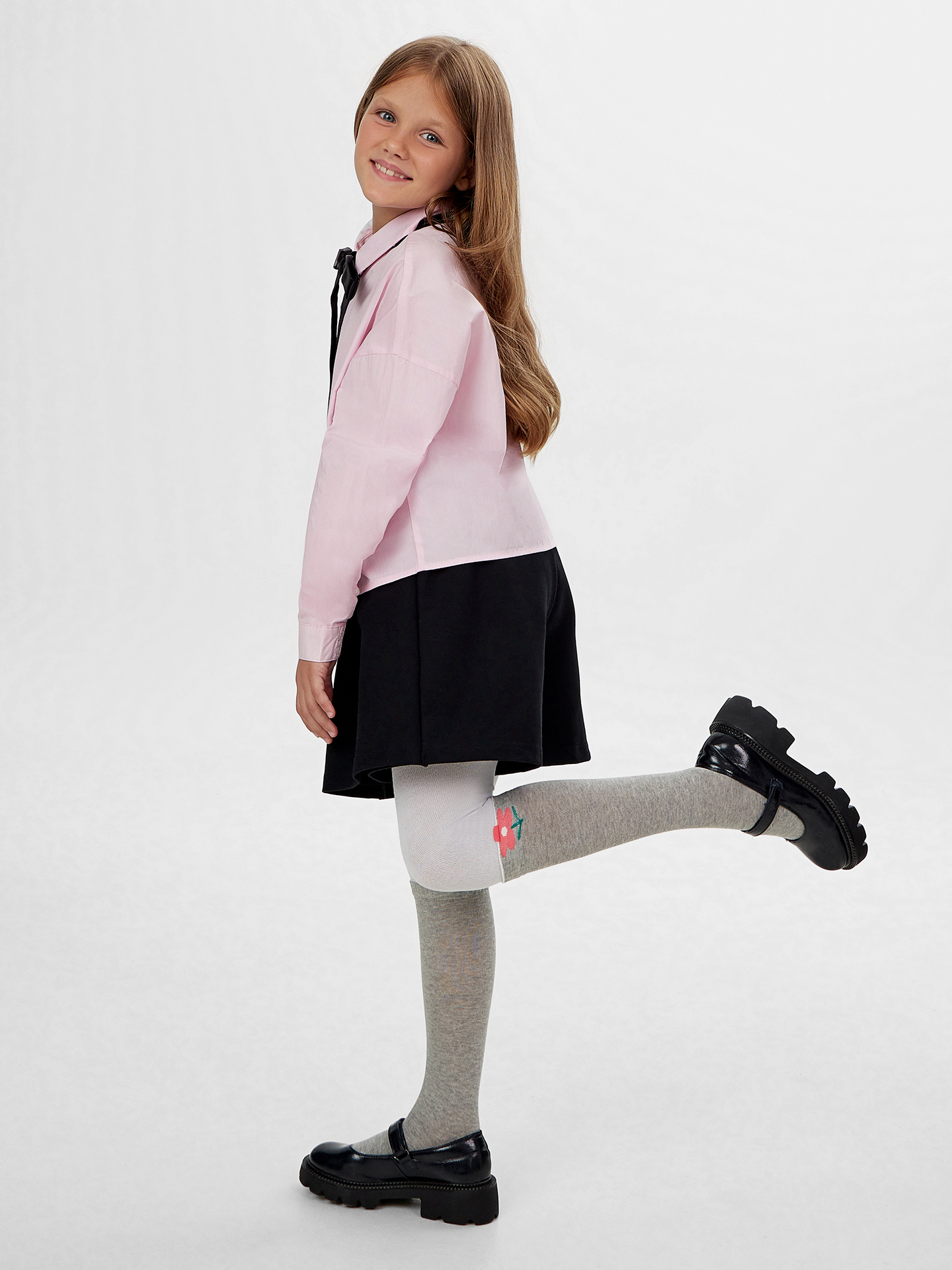 Колготки Mark Formelle (Марк Формэль) 712K-2797/белый /серый меланж - фото 2