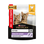 Корм для котят PRO PLAN Healthy Start с курицей 400+200г