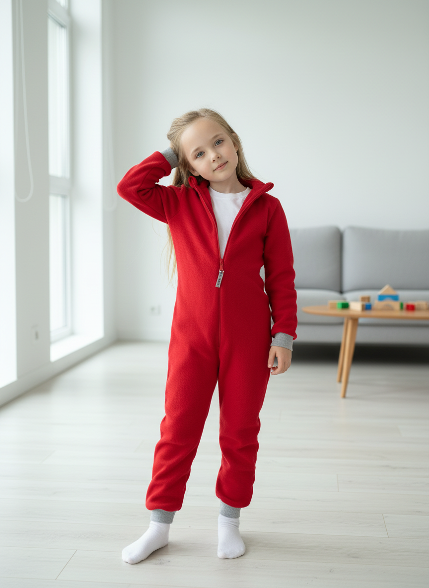 Комбинезон Утенок 279г(ш)) красный - фото 1