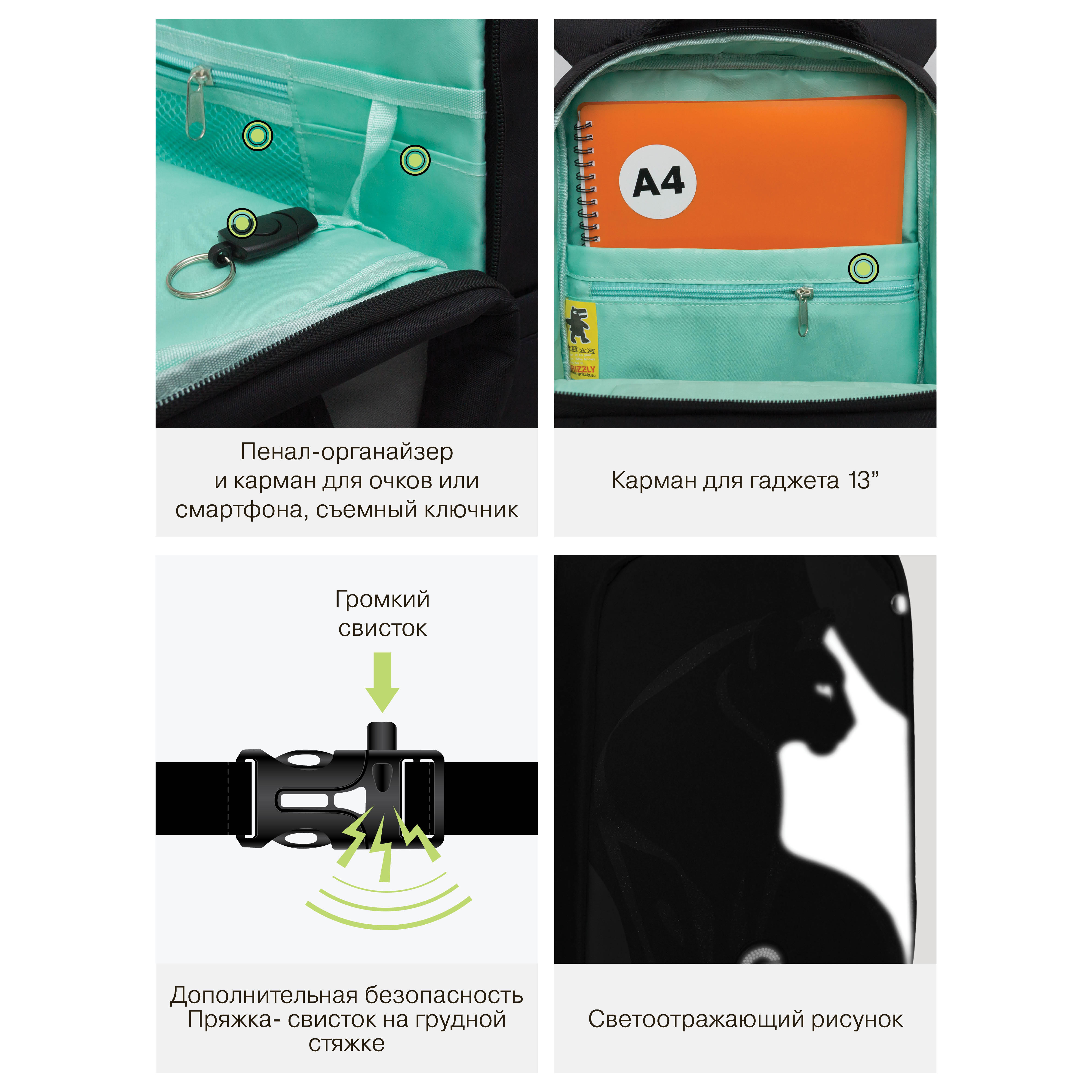 Рюкзак Grizzly для девочки - фото 11