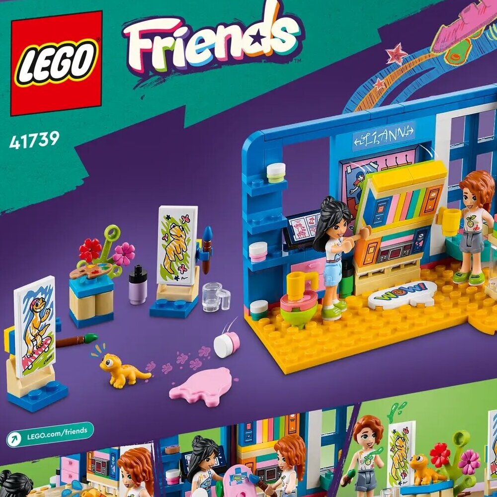 Конструктор LEGO Friends Комната Лиэнн 41739 1513 дет. - фото 2