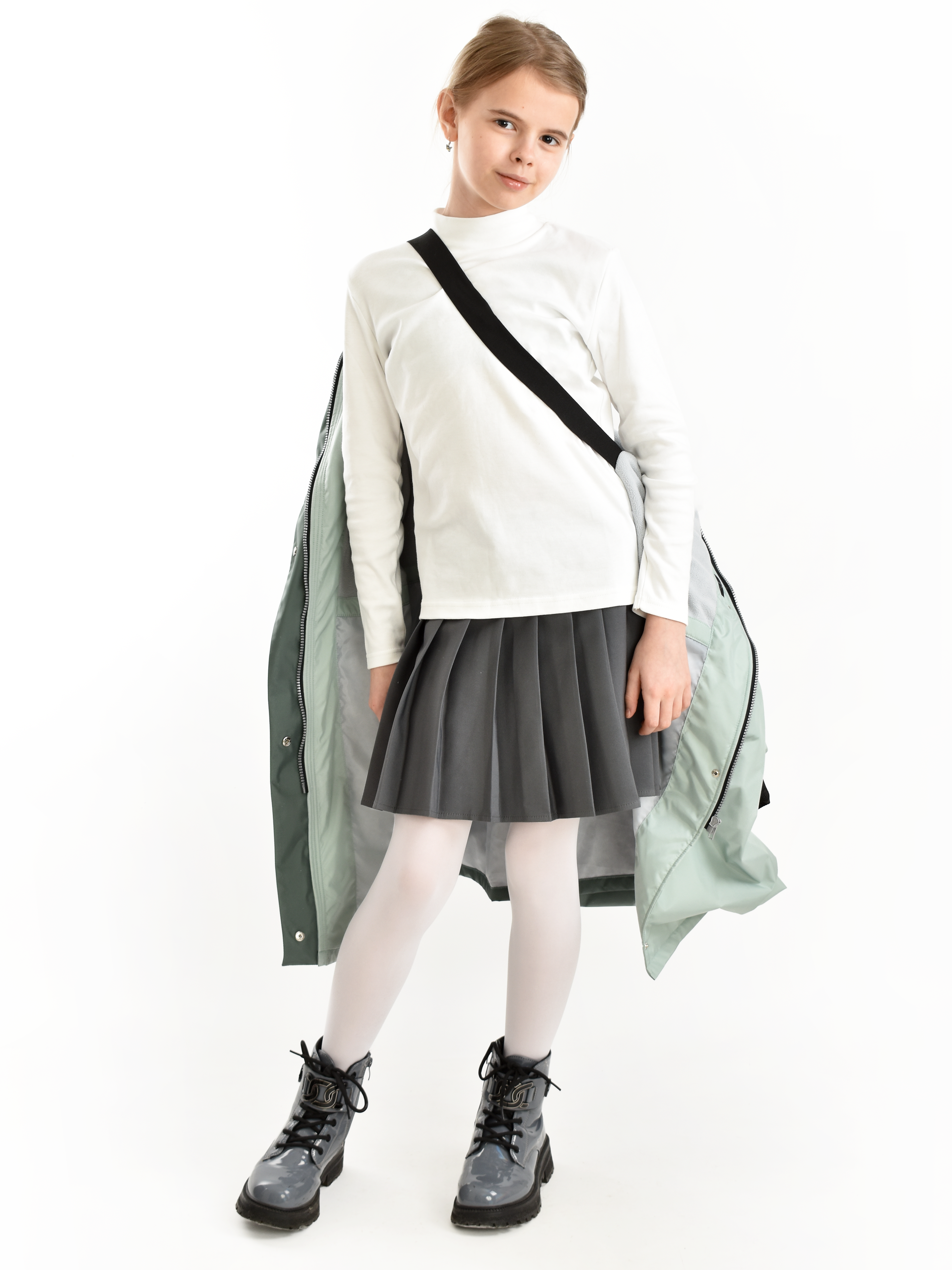 Пальто AllisZhuk 00_476/зеленый дым - фото 3