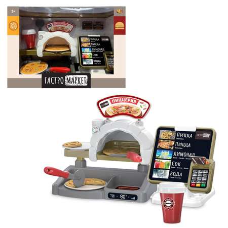 Игровой набор Abtoys продукты, прилавок, касса, тележки и корзинки