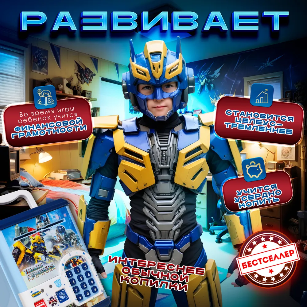 Игровой набор Бестселлер Сейф Трансформеры - фото 6