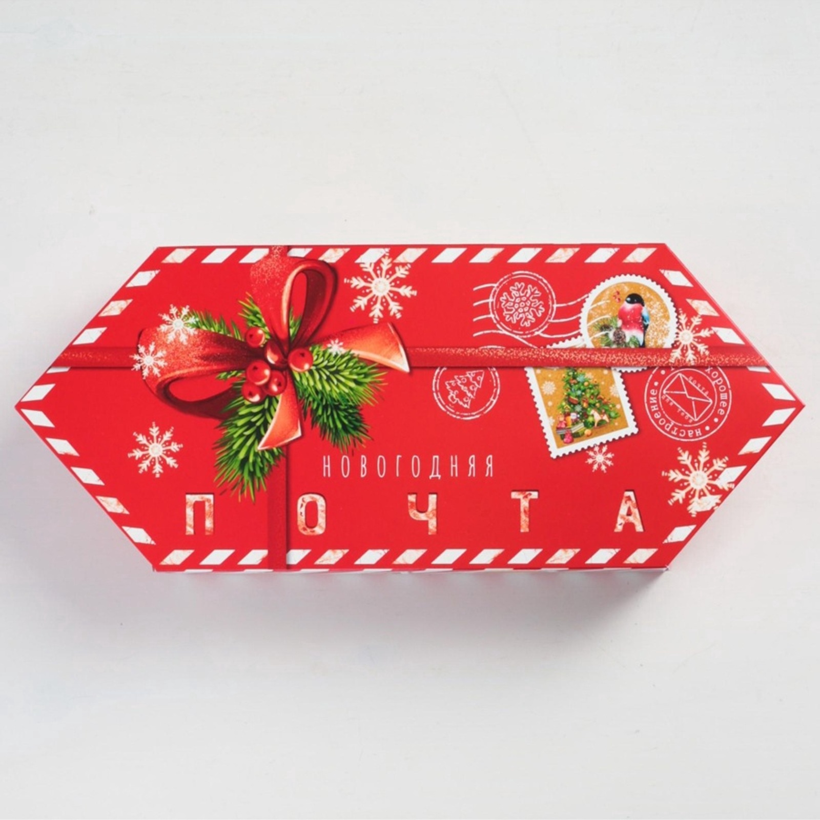 Сборная коробка-конфета Дарите Счастье "Новогодняя почта", 18 х 28 х 10 см - фото 4