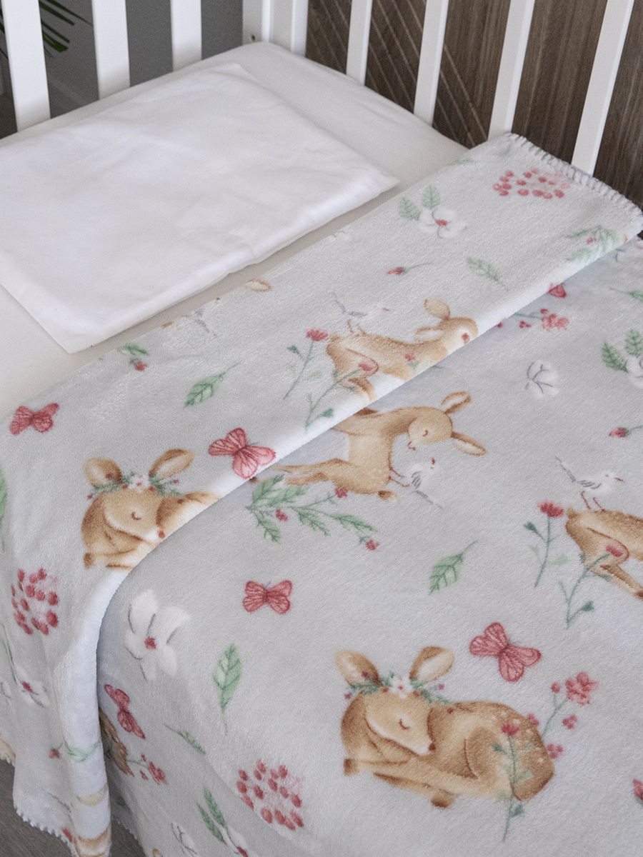 Плед Baby Nice Оленята велсофт 75 x 100 см - фото 1