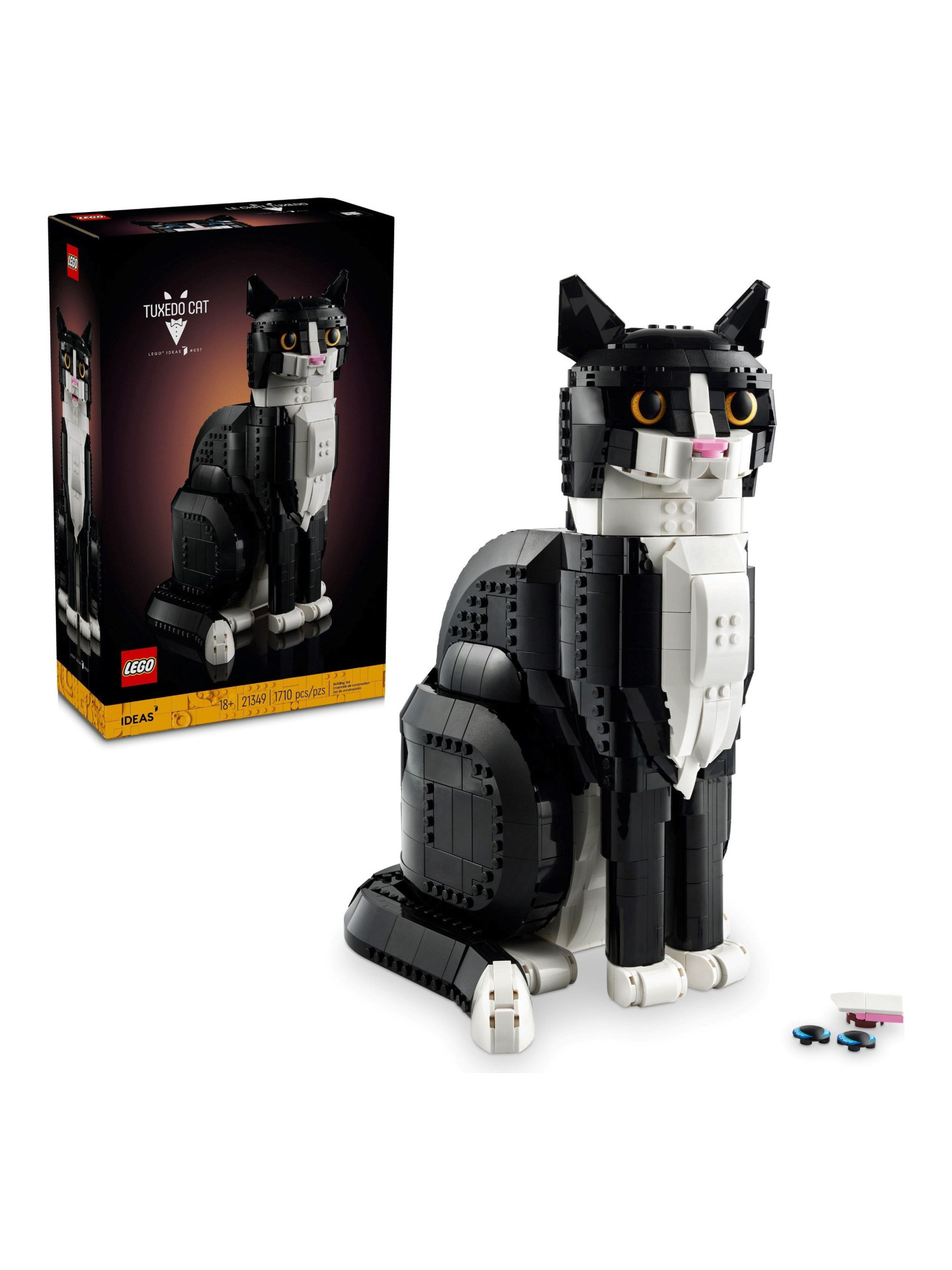 Конструктор LEGO Ideas Кот окраса Смокинг 1710 дет. - фото 7