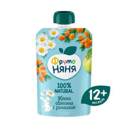 Пюре ФрутоНяня Яблоко-облепиха-ромашка с 12 мес 90 г