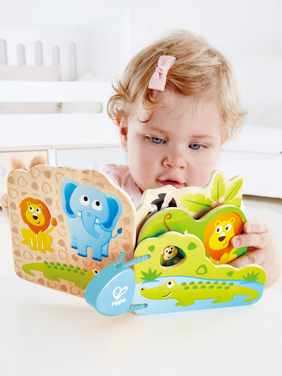 Игрушка Hape книжка Дикие животные - фото 1