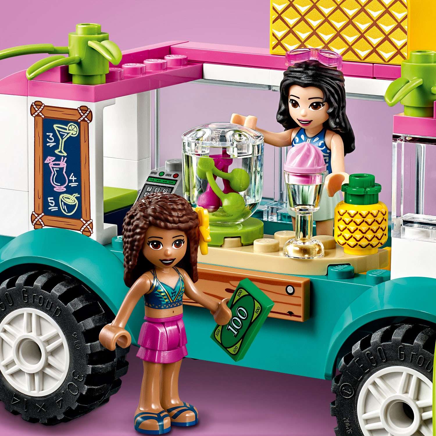 Конструктор LEGO Friends Фургон-бар приготовления сока блочный - фото 15