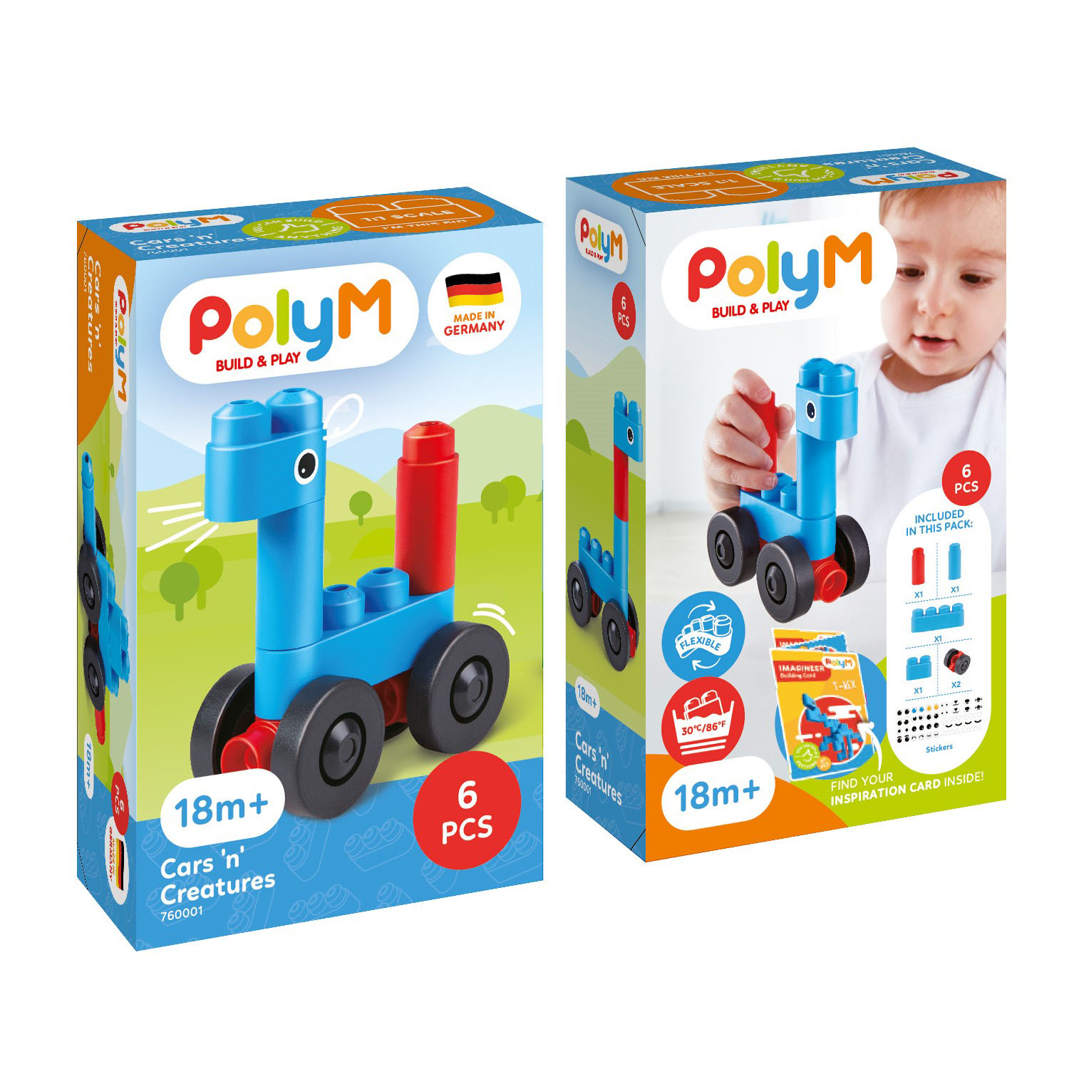 Конструктор Hape Автомобиль и существа из мини-блоков - фото 2