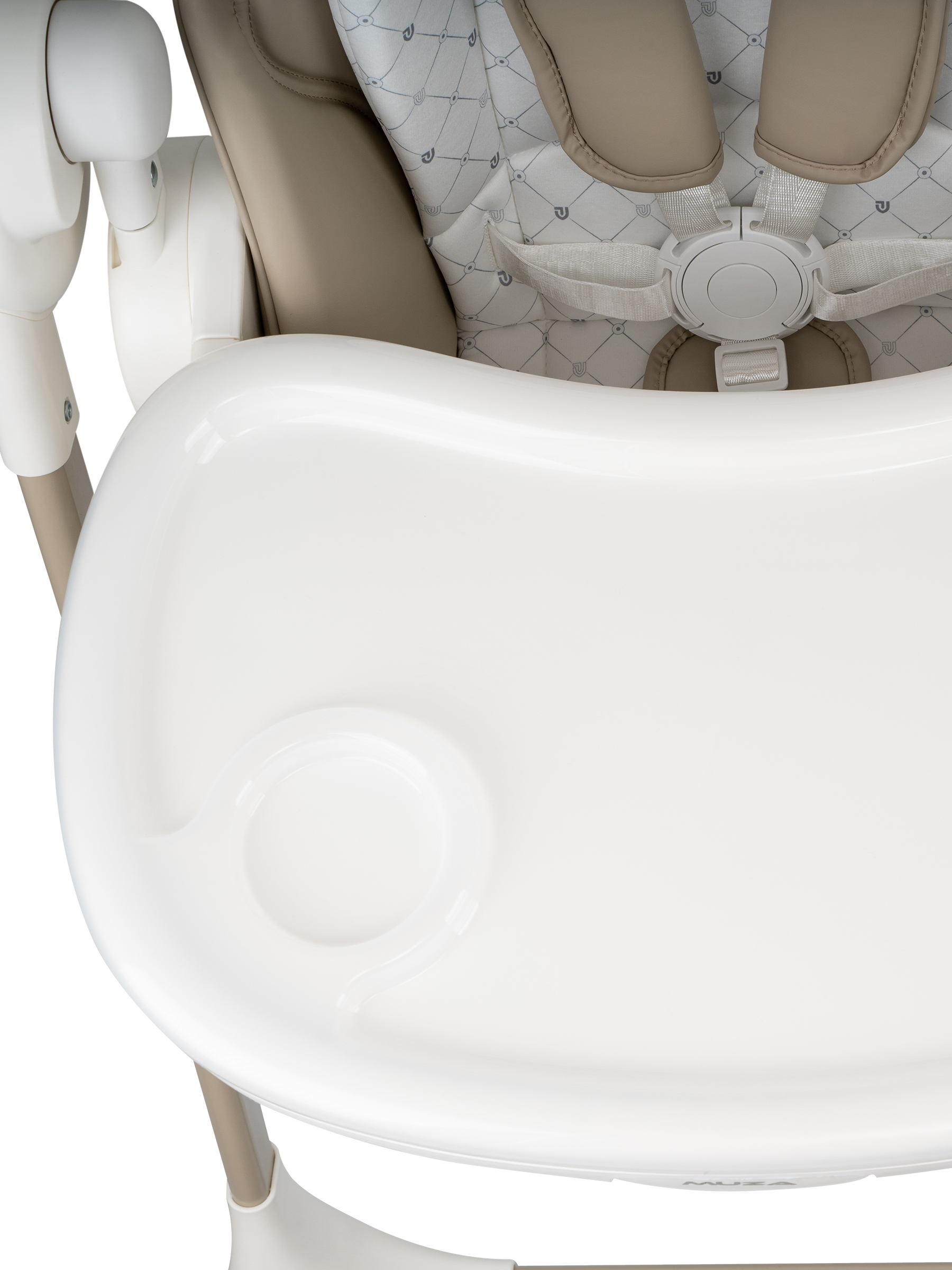 Стульчик для кормления JOVOLA Muza с функцией электрокачели серый - фото 39
