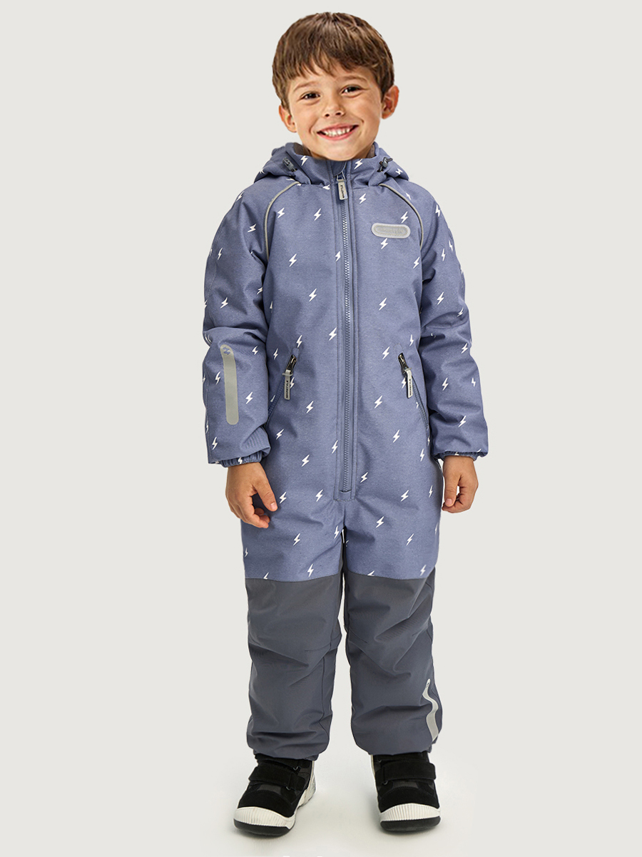 Комбинезон NIKASTYLE 8м0726 деним/серый - фото 1