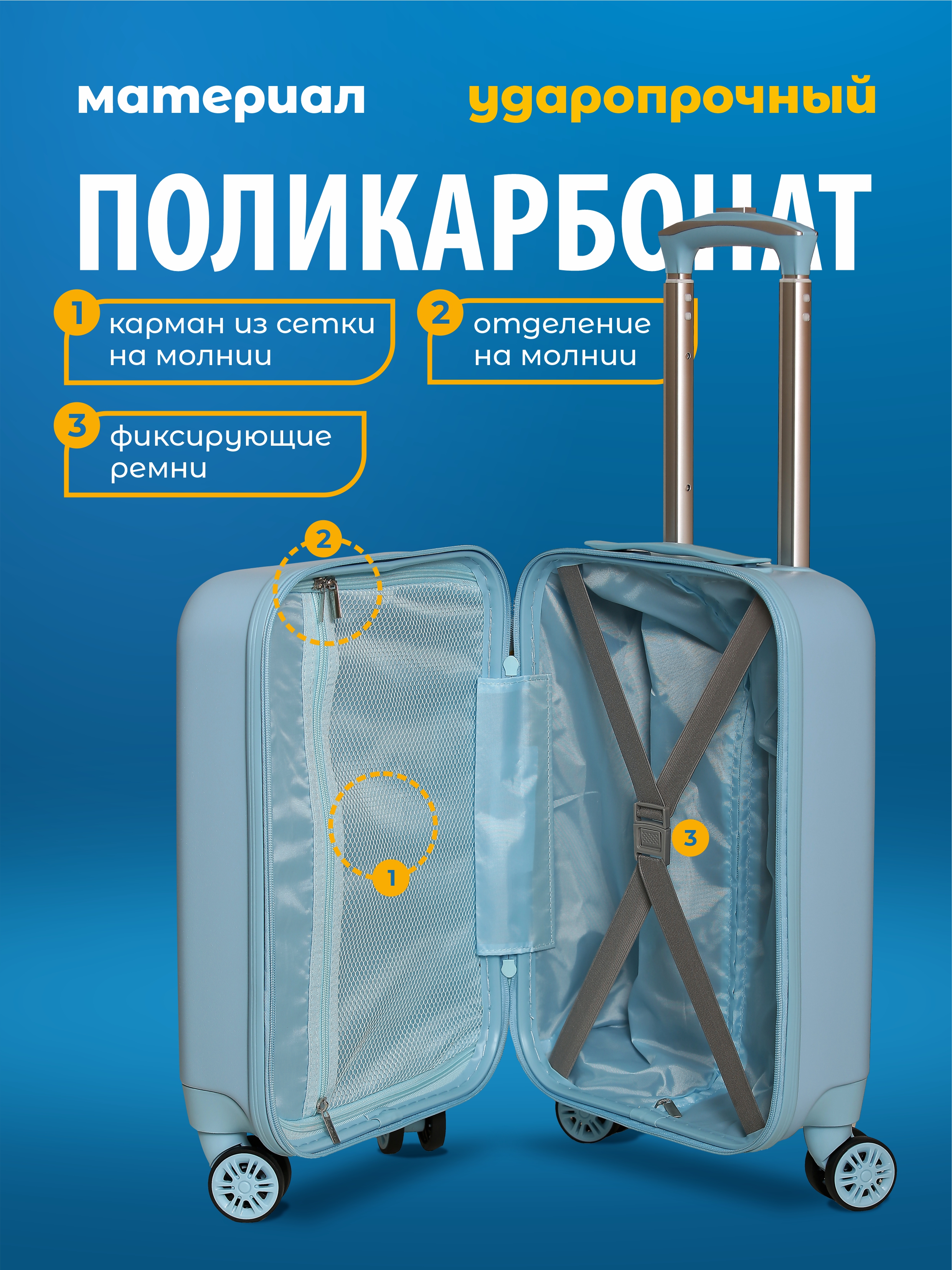 Чемодан Beyond time Мишка с гитарой - фото 5