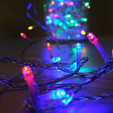 Гирлянда SH Lights Нить 120 разноцветных LED 12м LD120-M-E