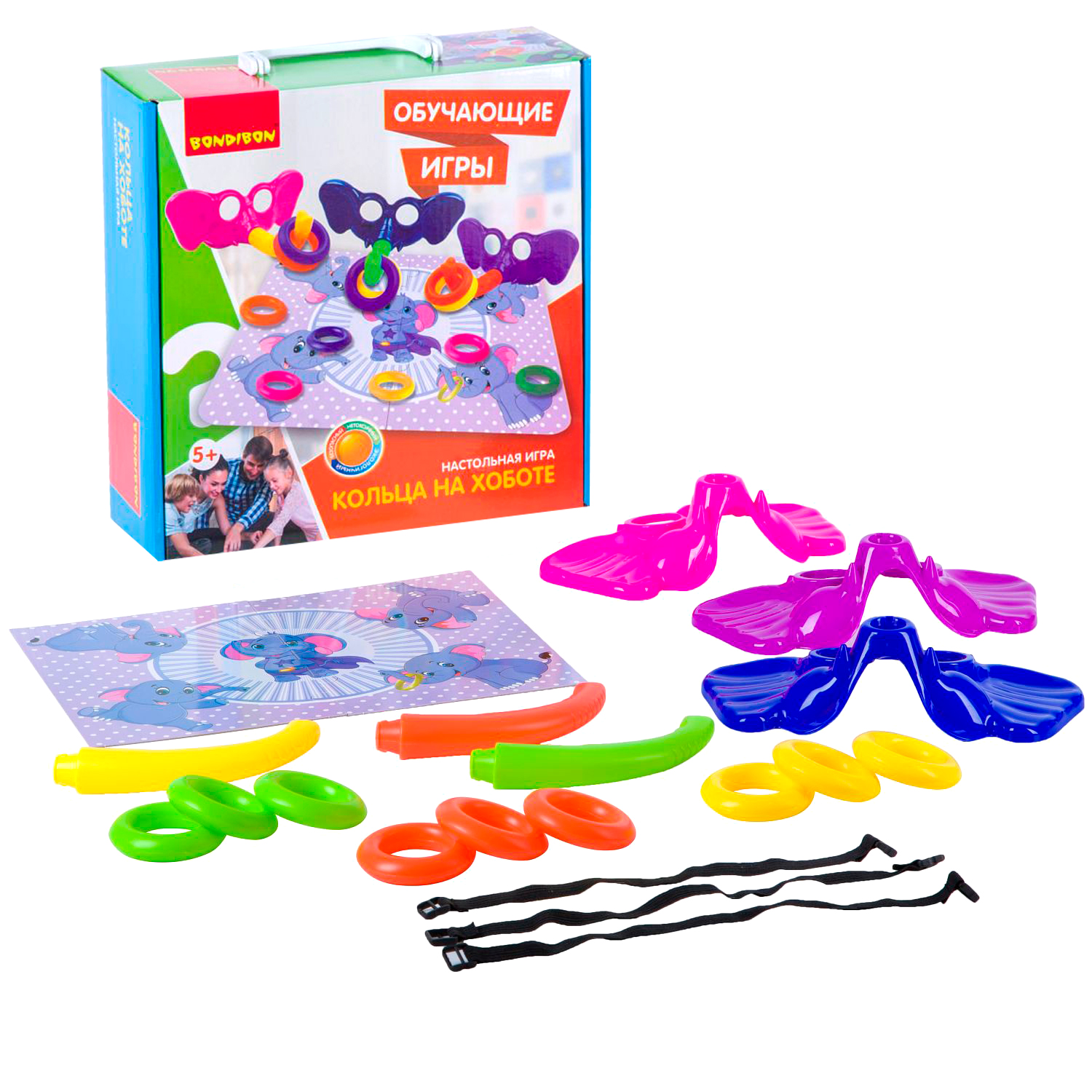 Настольная игра Bondibon на ловкость Кольца на Хоботе - фото 1