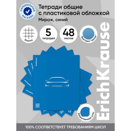 Общая тетрадь ErichKrause клетка 48 лист. 5 шт.