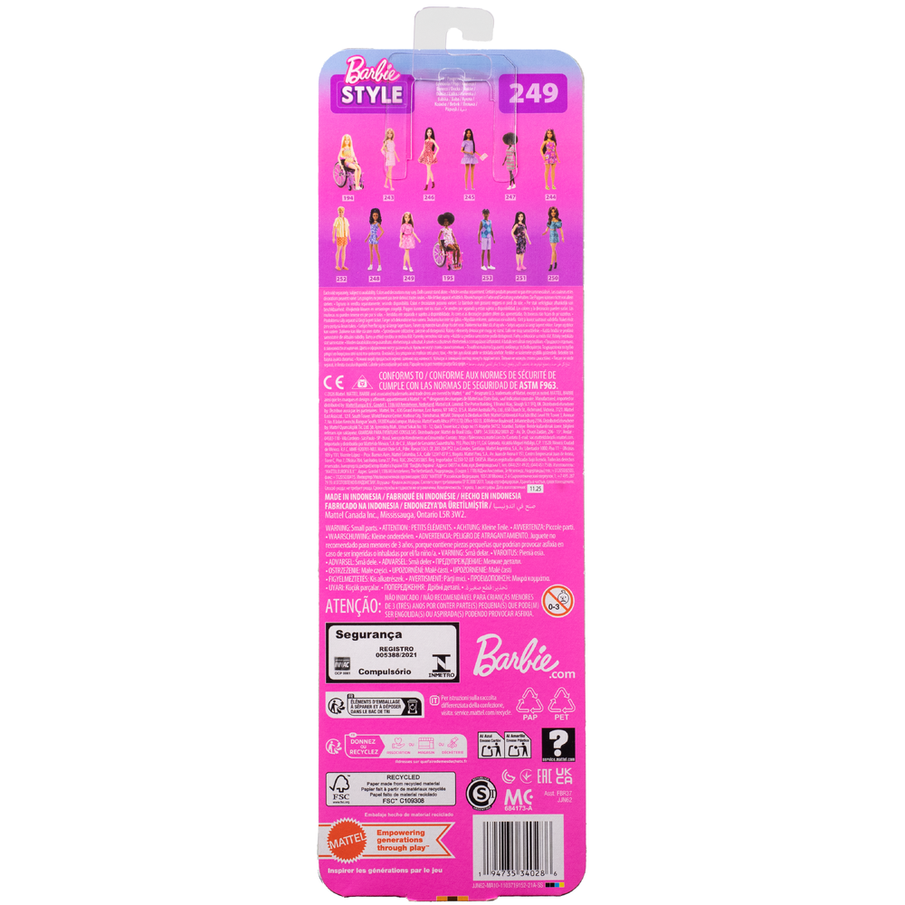 Кукла модельная Barbie Fashionistas JJN62 JJN62 - фото 6