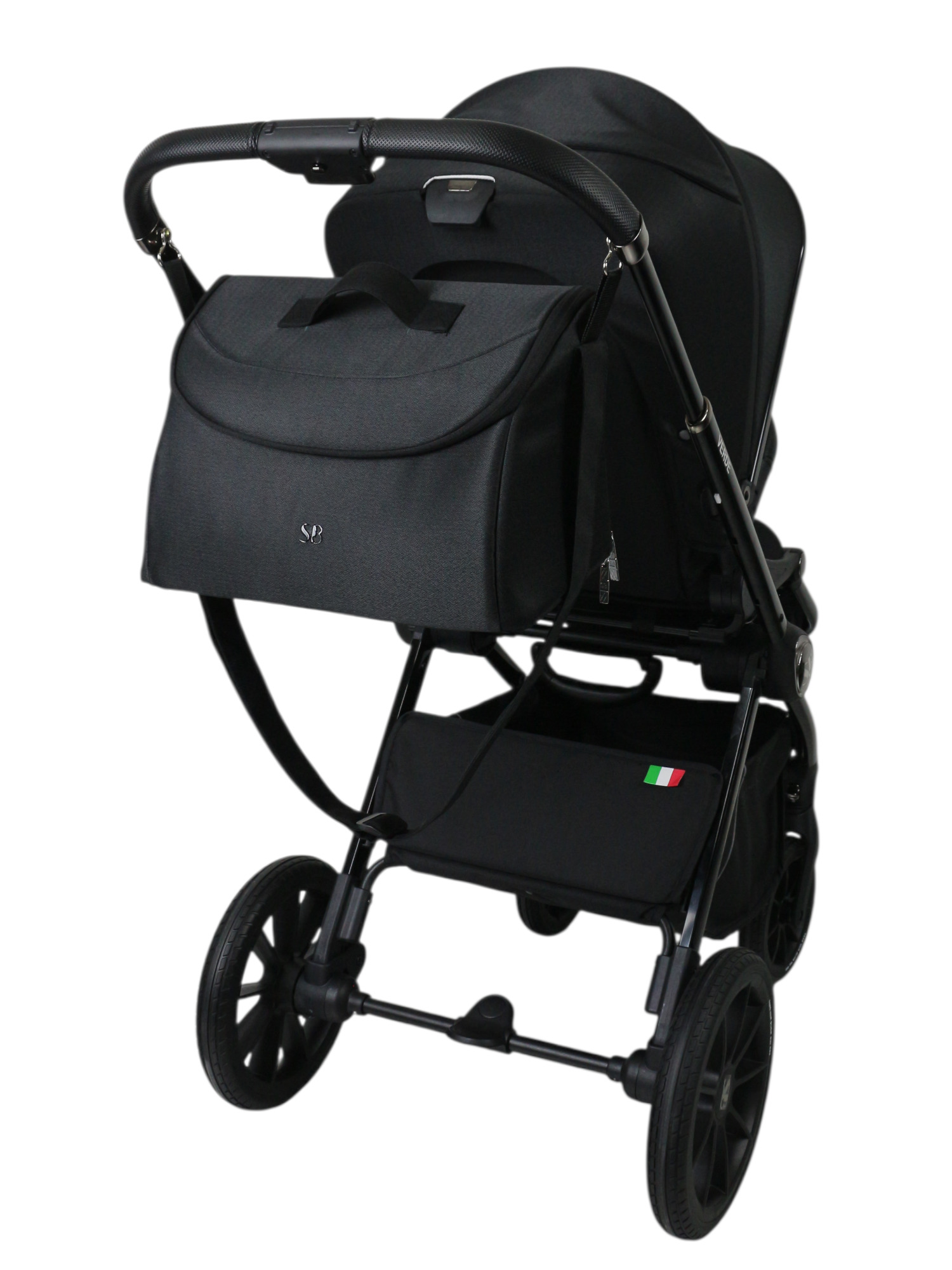 Коляска 3в1 Sweet Baby Verde Black (Black Glossy) черный - фото 3