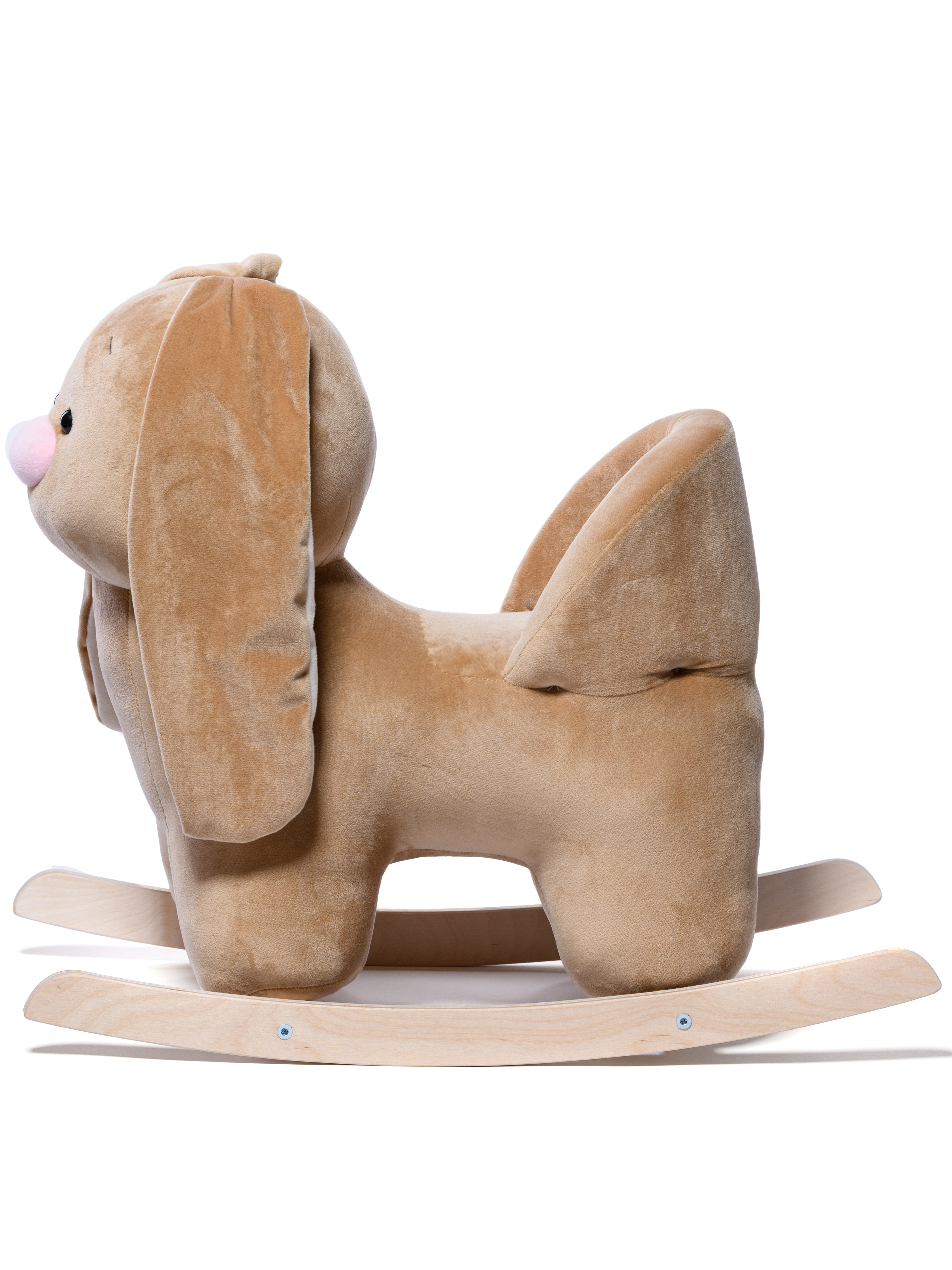 Качалка Нижегородская игрушка Заяц светлый лошадка бежевый - фото 3