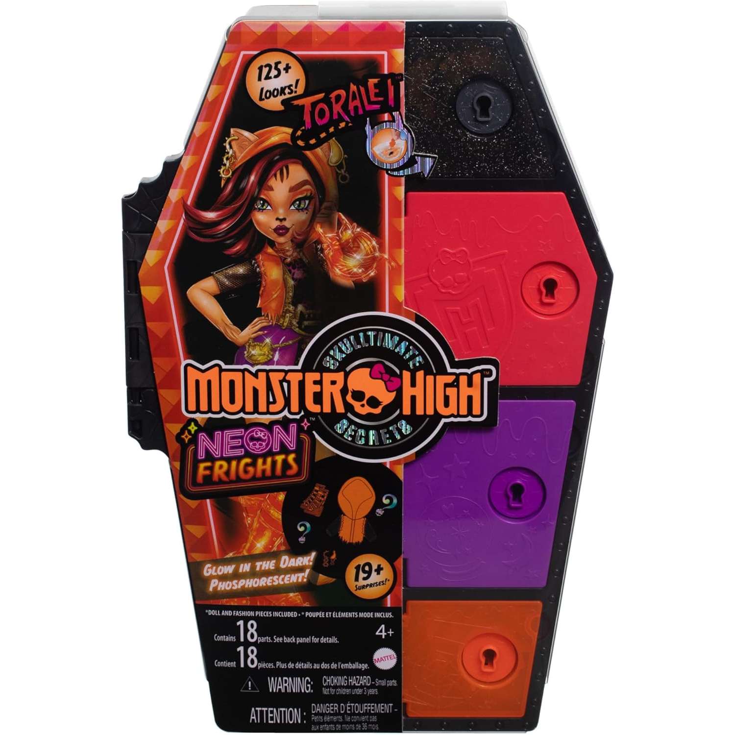 Кукла модельная Monster High Skulltimate Secrets Toralei HNF80 - фото 6