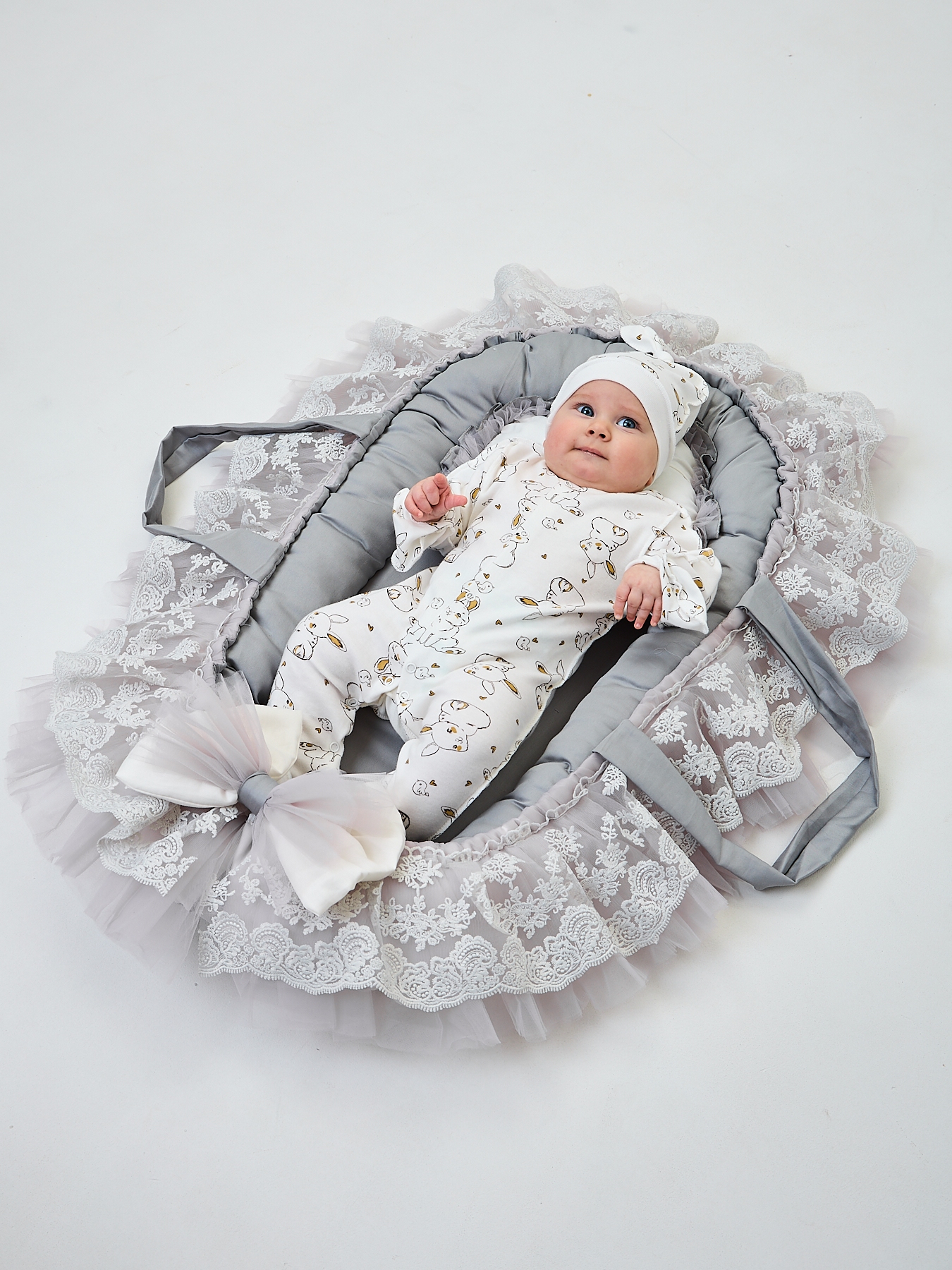 Конверт пеленальный (кокон) ТОСЯ БОСЯ серый - фото 9