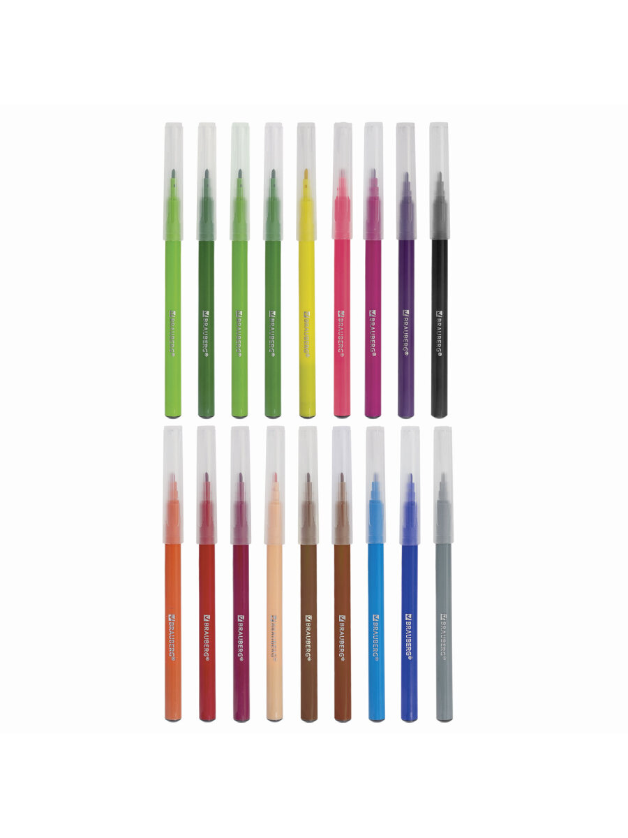 Фломастеры Brauberg 18 шт. - фото 8