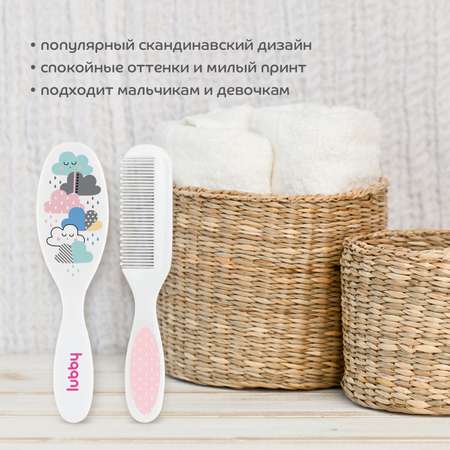 Щетка, гребень Lubby натуральная щетина