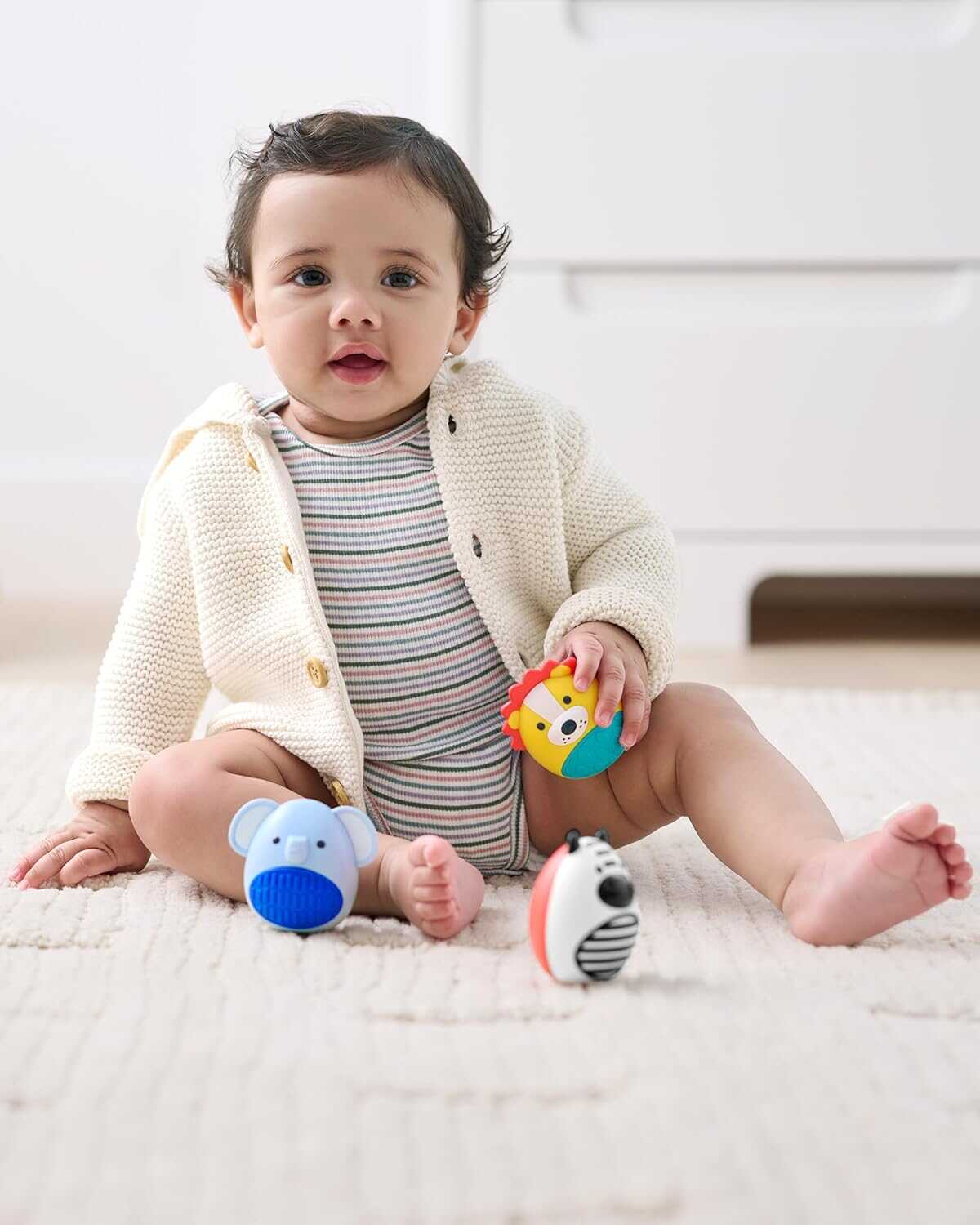 Игрушка Skip Hop погремушка для новорожденного набор Трио - фото 4