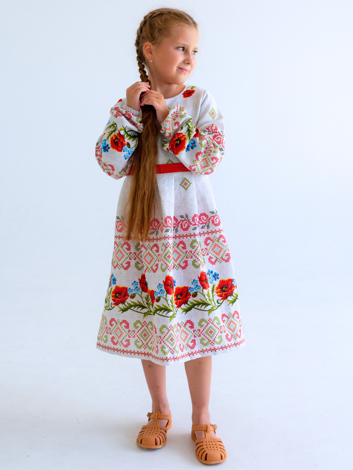 Платье MOUN платье_рогожка_дл/р_маки - фото 13