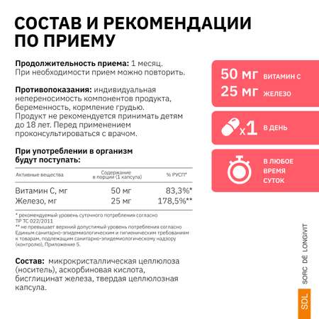 Железо+С SDL 0,144гр