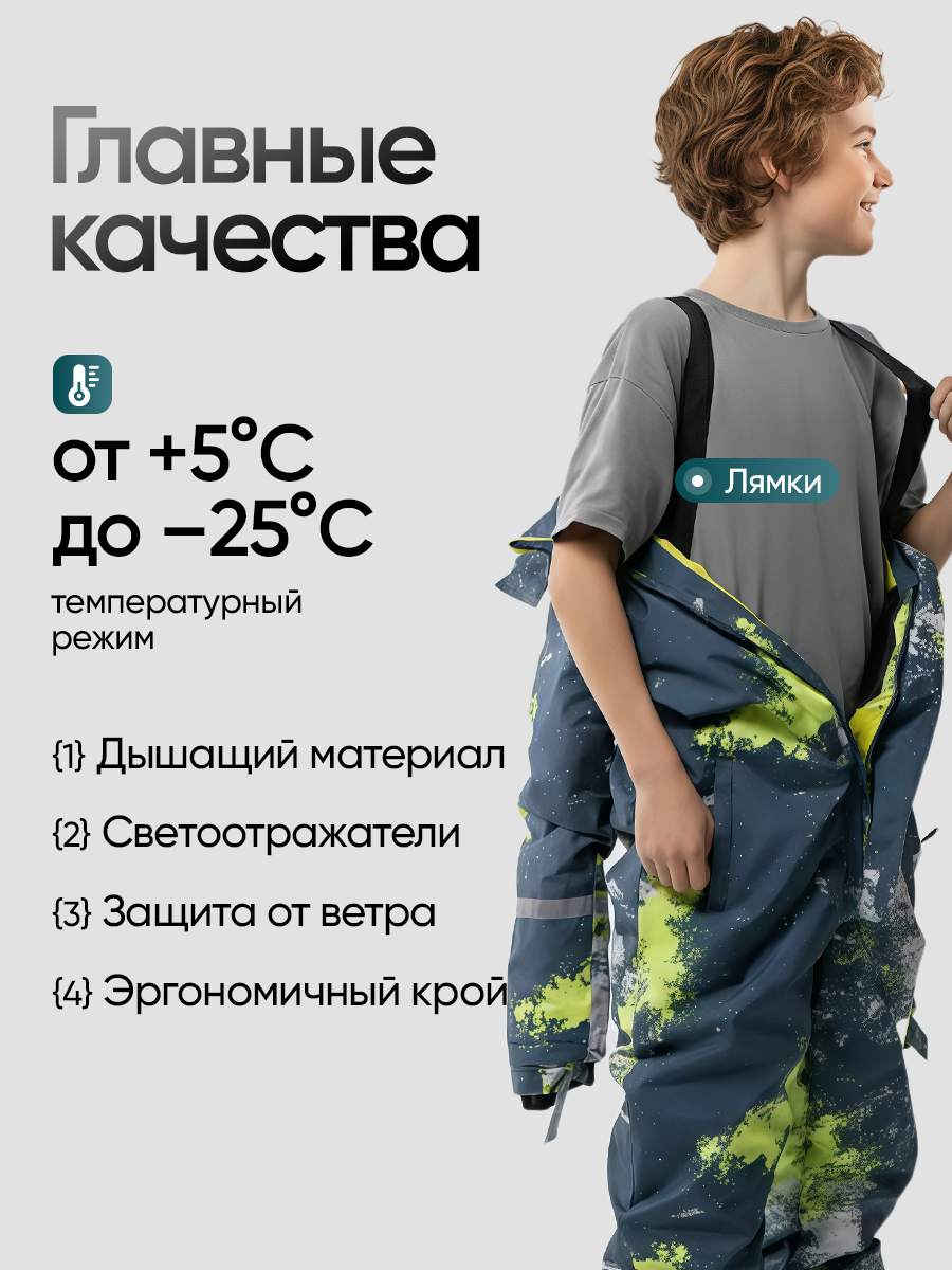 Комбинезон Saimaa GLO-12 зелено-желтый - фото 3